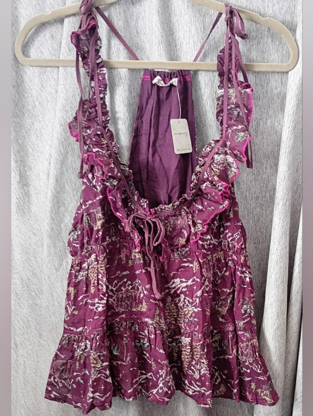 Free People Intimately Burgundy Cami M